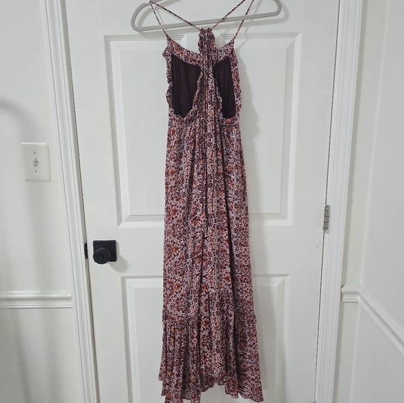 Misa Los Angeles Thale Marseille Printed Ruffle Flowy Midi Dress Size XS - Picture 15 of 15